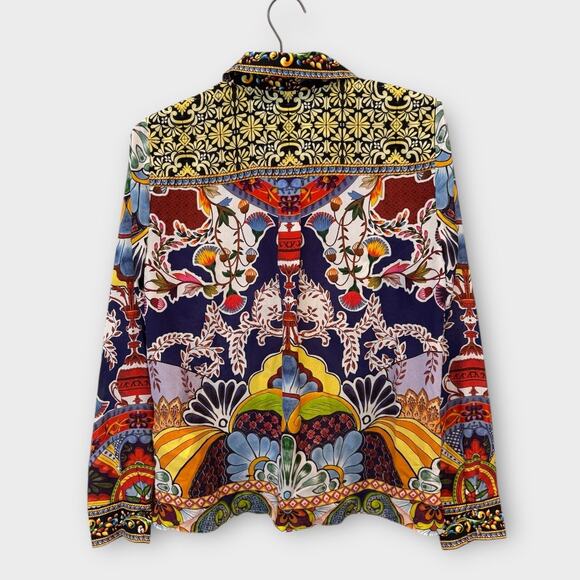 Alice + Olivia Willa Placket Top Size Small - Picture 6 of 15